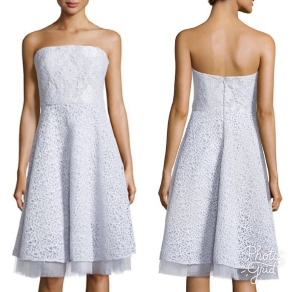 Badgley Mischka silver dress